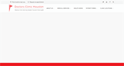 Desktop Screenshot of doctorsclinichouston.com
